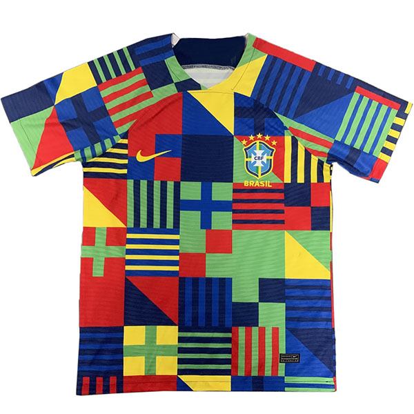 Barzil maillot spécial uniforme de football hommes Brésil par match sportswear football bleu rouge hauts chemise de sport 2023-2024